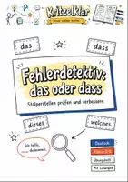 Vorschau - Stundenentwürfe - Fehlerdetektiv: das oder dass | Übungsheft Deutsch Klasse 5-6 - Deckblatt