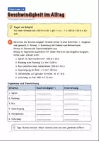 Vorschau - Arbeitsblätter - Geschwindigkeit berechnen: Sicher unterwegs – Physik Klasse 7-8 - Seite 2