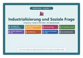 Vorschau - Stationenlernen - Lerntheke Industrialisierung Geschichte 7 - Seite 1