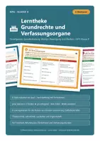 Vorschau - Stationenlernen - Lerntheke Grundrechte Politik Klasse 8 - Deckblatt