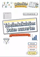 Vorschau - Stundenentwürfe - Tabellenkalkulation: Daten auswerten – Wochenplan Informatik Klasse 9-10 - Deckblatt