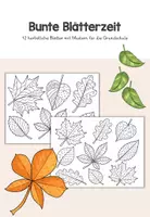 Vorschau - Arbeitsblätter - Herbstblätter zum Ausmalen - 12 kreative Ausmalbilder für die Grundschule - Deckblatt