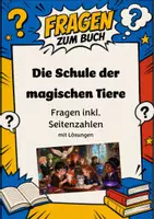 Vorschau - Arbeitsblätter - Die Schule der magischen Tier(e) | Fragen mit Seitenzahlen | Unterrichtsmaterial | Deutsch Klasse 5-8 | mit Lösungen - Deckblatt