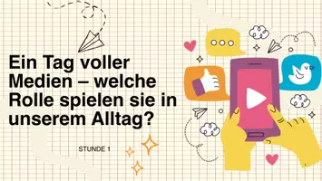 Vorschau - Stundenentwürfe - Medien im Alltag - Medienfunktionen (Mein Medientag) - Seite 1