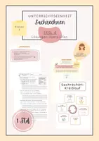 Vorschau - Arbeitsblätter - Sachaufgaben lösen | Sachrechnen | Lösungen überprüfen - Deckblatt