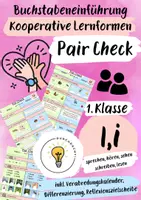 Vorschau - Arbeitsblätter - Buchstabeneinführung I - Buchstabe I - Pair Check I: Freebie - Deckblatt