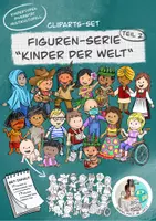 Vorschau - selbst erstellte Cliparts/Grafiken - XXL-Cliparts-Paket "Reise um die Welt" (Kinder, Briefmarken, Weltkarte, Motive & Figuren) - Seite 1