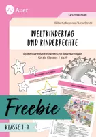 Vorschau - Arbeitsblätter - Weltkindertag und Kinderrechte: Spielerische Arbeitsblätter und Bastelvorlagen - Deckblatt