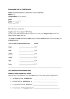 Vorschau - Test - Klassenarbeit Deutsch 6: Grammatik-Test zu Wortarten & Zeitformen (Klasse 5/6) - Seite 1
