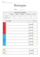 Vorschau - Arbeitsblätter - Wochenplan - Vorlage - Seite 3