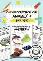 Voorbeeld - Onderzoeksboekje - Amfibieën - Biologie - Voorblad
