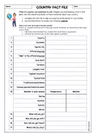 Vorschau - Arbeitsblätter - PLANNING A TRIP - Country fact file - Seite 2
