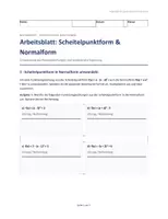 Vorschau - Arbeitsblätter - Quadratische Ergänzung Quadratische Funktionen - Seite 2