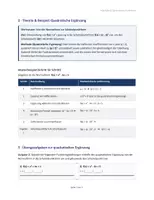 Vorschau - Arbeitsblätter - Quadratische Ergänzung Quadratische Funktionen - Seite 3