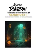 Vorschau - Aufgabenkarten - Materialpaket Mathe Dungeon 1 und 2 - Deckblatt