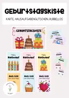 Vorschau - Anderer Materialtyp - Geburtstagskiste & Geburtstagskarten - Deckblatt