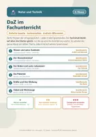 Vorschau - Arbeitsblätter - Naturwissenschaft einfache Sprache DaZ 6 - Deckblatt