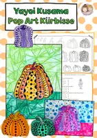 Vorschau - Arbeitsblätter - Yayoi Kusama im Herbst – Pop Art Kürbisse & Punktkunst | Kunstunterricht - Deckblatt