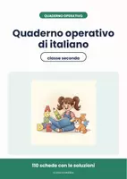 anteprima - Esercizi - 📚 Quaderno operativo di italiano per la classe seconda - Pagina di copertina