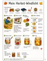 Vorschau - Mal- und Bastelvorlagen - Bastelanleitung Windlicht / Teelicht für den Herbst - Deckblatt