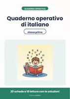 anteprima - Esercizi - 📚 Quaderno operativo di italiano per la classe prima - Pagina di copertina