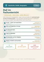 Vorschau - Arbeitsblätter - Geschichte Politik einfache Sprache DaZ 6 - Deckblatt