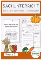 Vorschau - Unterrichtsreihen - Auf dem Markt - Marktforscherheft zu Obst und Gemüse - Deckblatt