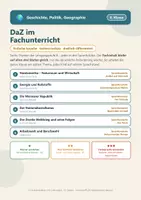 Vorschau - Arbeitsblätter - Geschichte Politik einfache Sprache DaZ 8 - Deckblatt