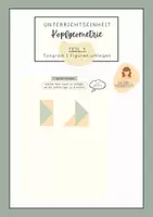 Vorschau - Aufgabenkarten - Geometrie | Kopfgeometrie | Tangram | Geometrische Formen - Deckblatt