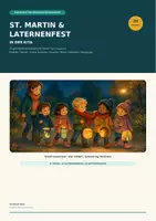 Vorschau - Stundenentwürfe - St. Martin & Laternenfest in der Kita – 20 Angebote, Praxiskarten & Vorlagen - Deckblatt