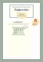 Vorschau - Aufgabenkarten - Geometrie | Kopfgeometrie | Geometrische Körper | Würfelnetze - Deckblatt
