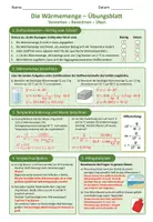 Vorschau - Unterrichtsreihen - Wärmemenge – Physik Sek I Arbeitsblätter inkl. Lösungen - Seite 2