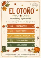 Vorschau - Arbeitsblätter - El otoño – Herbstwortschatz Spanischunterricht - Deckblatt