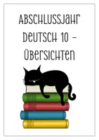 Vorschau - Merkblätter - Deutsch Klasse 10 Übersichten Grammatik und Rechtschreibung - Deckblatt