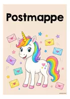 Vorschau - Mal- und Bastelvorlagen - Einhornklasse - Postmappe (Klassentier) - Seite 2