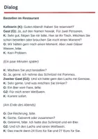 Vorschau - Arbeitsblätter - Bestellen in Restaurant und Bar (ab A2, mit Hörverstehen, Sie-Version) - Seite 3