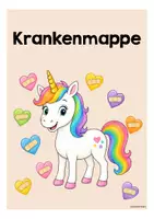 Vorschau - Arbeitsblätter - Einhornklasse - Krankenmappe (Klassentier) - Seite 2
