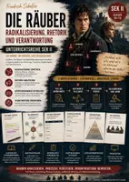 Vorschau - Unterrichtsreihen - Friedrich Schiller: Die Räuber – Radikalisierung, Rhetorik & Verantwortung | Sek II - Deckblatt