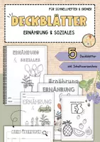 Vorschau - Mal- und Bastelvorlagen - Deckblätter | Ernährung & Soziales | mit Inhaltsverzeichnis - Deckblatt
