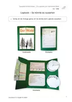 Vorschau - Stundenentwürfe - Textarbeit einmal anders – Ein Lapbook zum heimischen Wald - Deckblatt