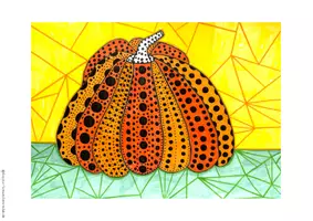 Vorschau - Arbeitsblätter - Pop Art Kürbisse im Herbst, Yoyoi Kusama in der Sek 1, Klasse 5-7 - Seite 2