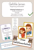 Vorschau - Stundenentwürfe - Gefühle kennenlernen_Ausgrenzung & Einsamkeit_Wortschatz - Deckblatt