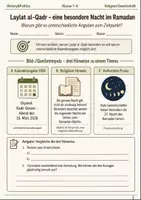 Vorschau - Arbeitsblätter - Laylat al-Qadr Arbeitsblatt Klasse 7–8 - Deckblatt