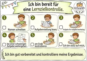 Vorschau - Poster - Ich bin bereit für eine Lernzielkontrolle - Deckblatt