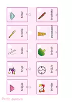 Vista previa - Refuerzo / NEE / Materiales de apoyo - Vocabulario para trabajar articulación- /br/: Profe Juleva - página 2
