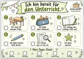 Vorschau - Poster - ich bin bereit für den Unterricht - Deckblatt