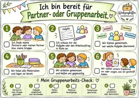 Vorschau - Poster - Ich bin bereit für Partner - oder Gruppenarbeit - Deckblatt