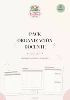 Vista previa - Para docentes: organización, planificación y formación - Pack organización docente 26-27 - Portada