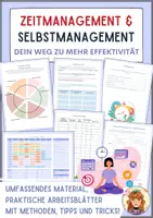 Vorschau - Unterrichtsreihen - Zeitmanagement Grundlagen & Methoden – umfassendes Arbeitsmaterial - Deckblatt