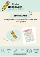 Voorbeeld - 200 begintaken (dagstarters) groep 4 - Voorblad